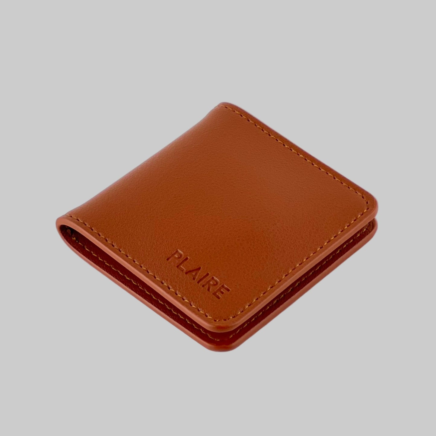 Leather condom case by PLAIRE — discreet condom case and pocket condom holder for men, slim stylish condom holder designed to protect condoms while carrying them securely