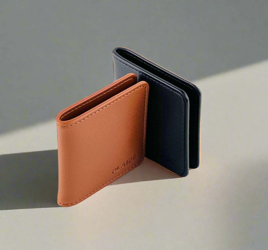 Luxury safe sex accessory — premium leather condom case for discreet daily protection by PLAIRE.